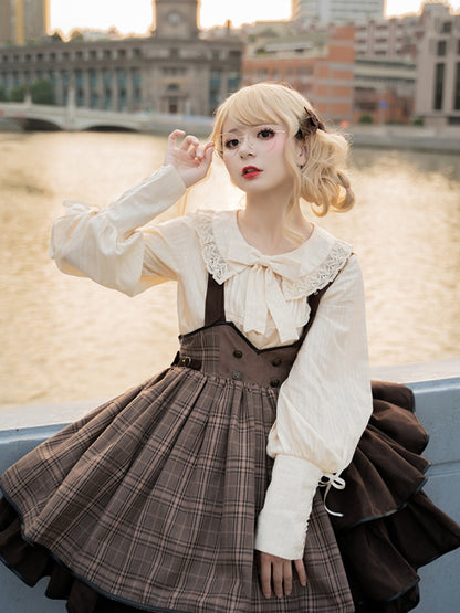 Retro Long Sleeve Lolita Shirt SWE0013