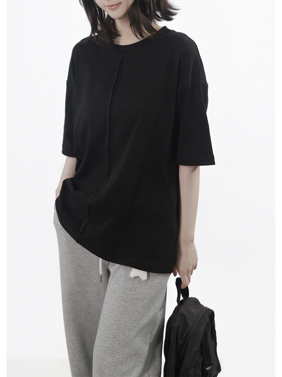 Crew Neck Oversized Basic T-Shirt PIN0045