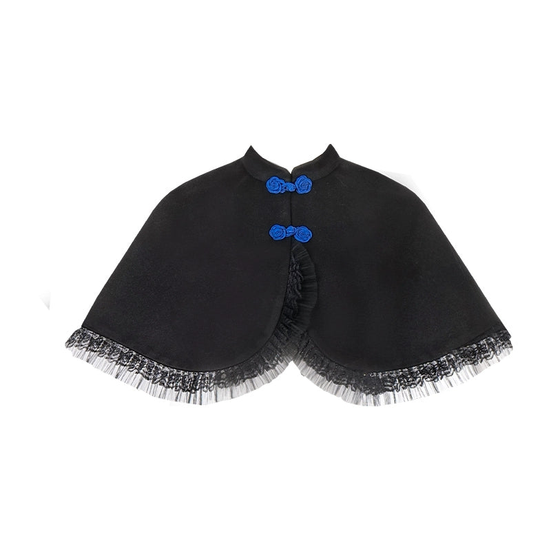 Blue and black cape of Lolita dress WIT0033