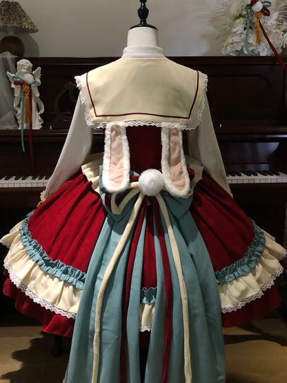 Chinese New Year Cape Lolita Dress Set LON0009