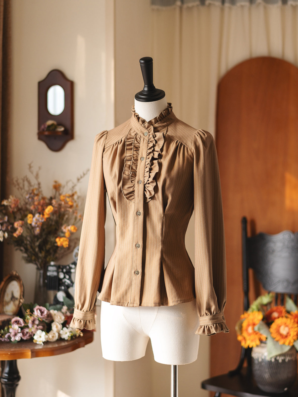 Vintage Waist-Cinch Pinafore Dress FOR0066