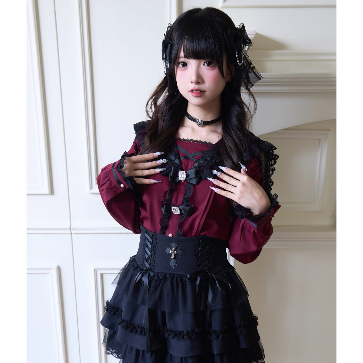 Ruffled Sailor Collar Lolita Blouse NOG0035