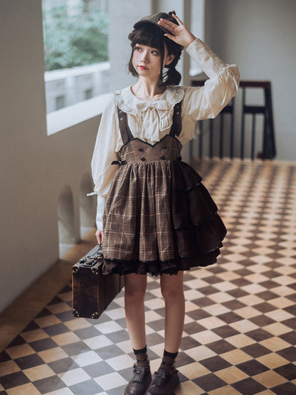 Retro Long Sleeve Lolita Shirt SWE0013