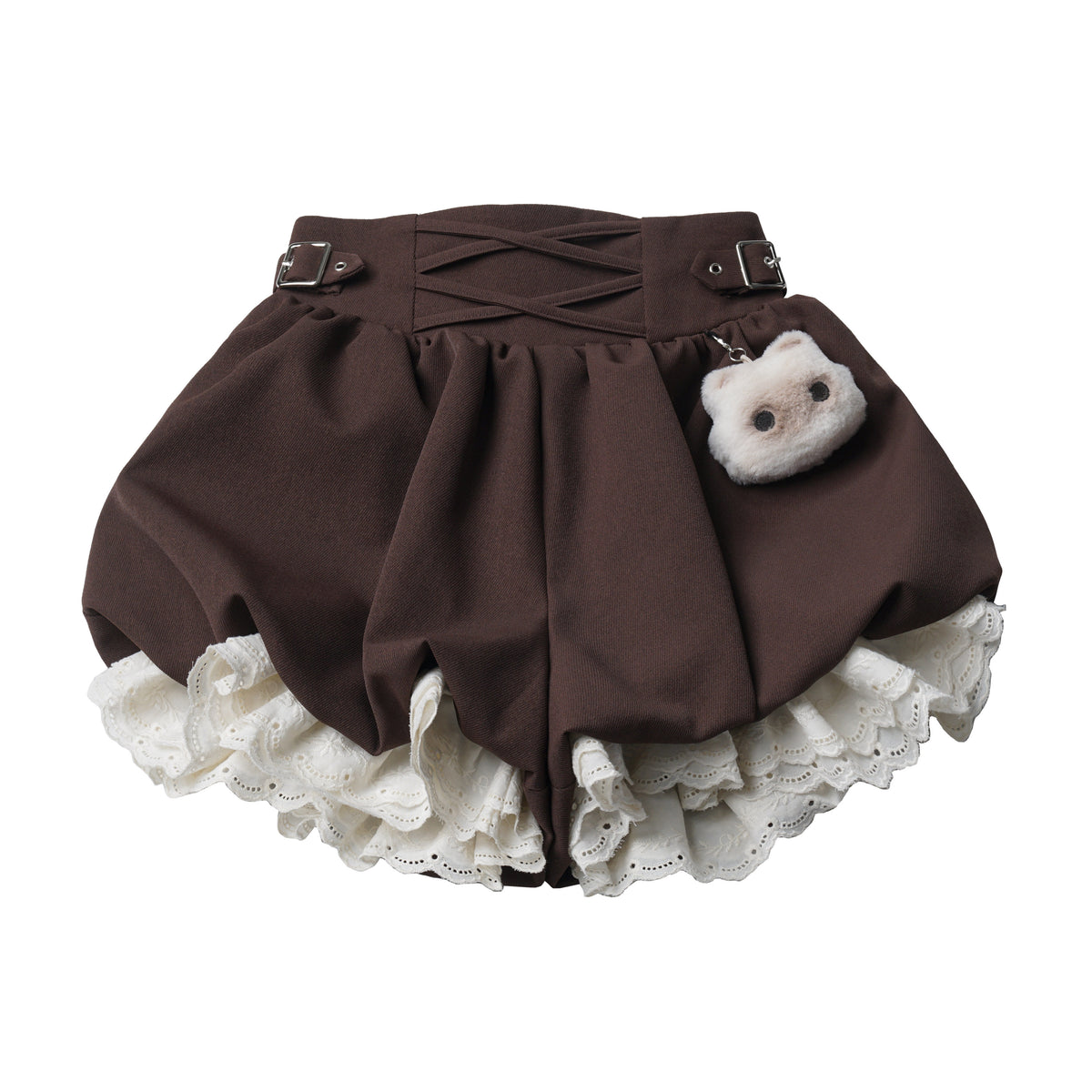 Sailor Collar Striped Shirt And Bloomer Skirt PIN0043