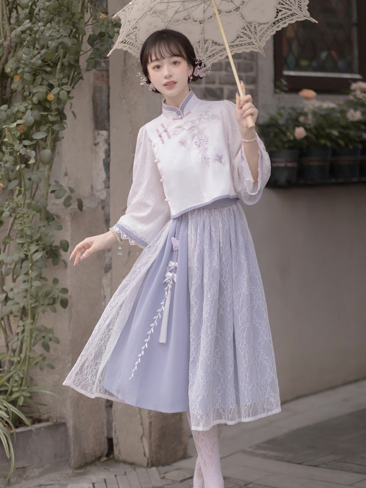 China Style Light purple Dress YOU0089