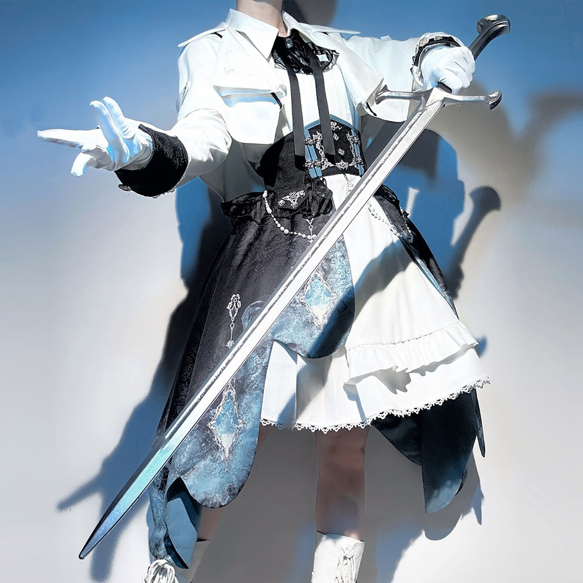 Galaxy Knight Lolita Cape And Dress Set YOU0251