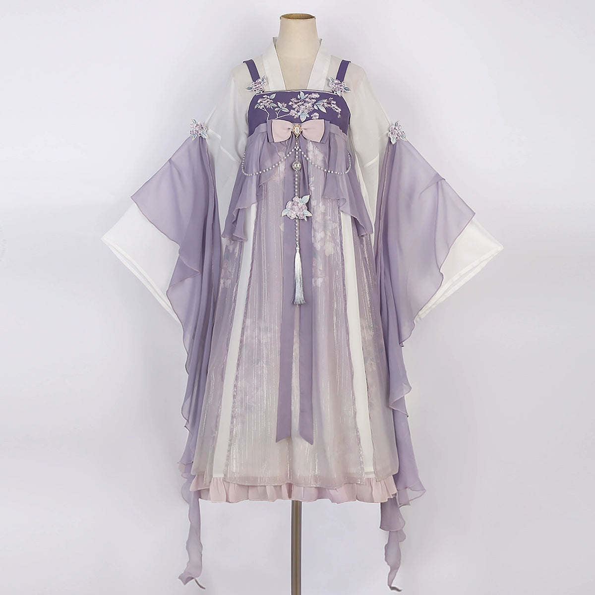 Light Purple Fairy Style China Dress YOU0058