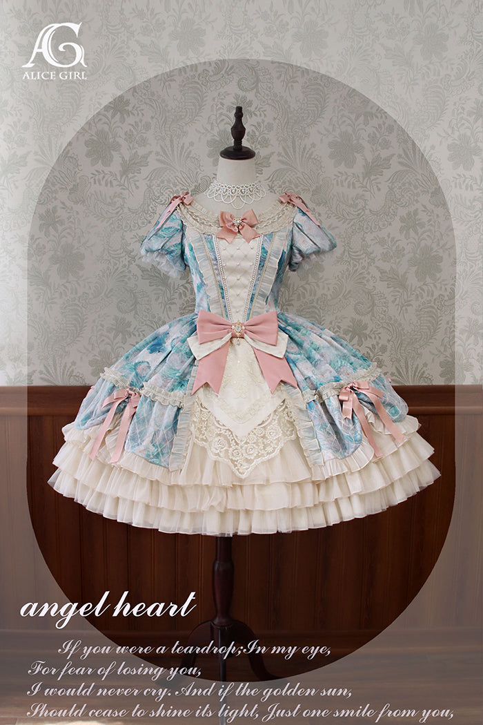 【11月20日予約締切】Lolita Angel Core Stargazing Oil Painting Dress ALI0010