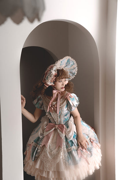 【11月20日予約締切】Lolita Angel Core Stargazing Oil Painting Dress ALI0010