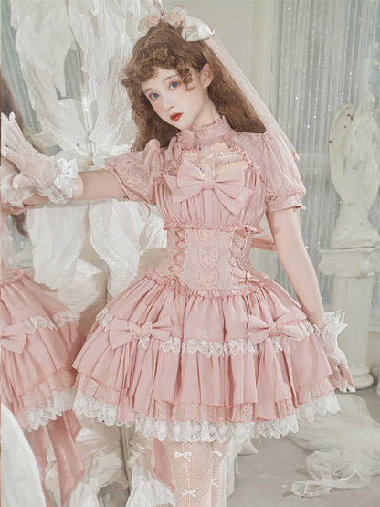 Butterfly Ribbon Frill Sweet Lolita Dress YOU0111