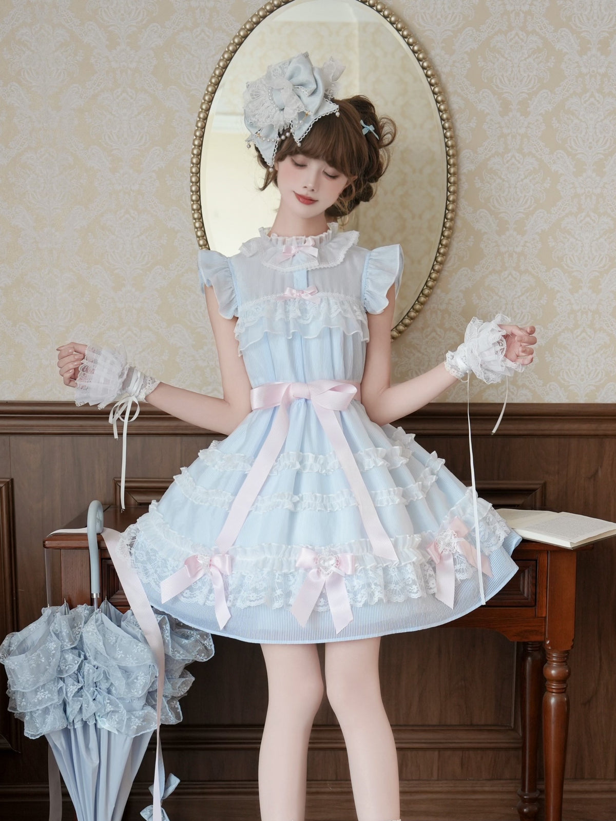 Frosted Sugar Cake Doll Collar Dress LAL0177