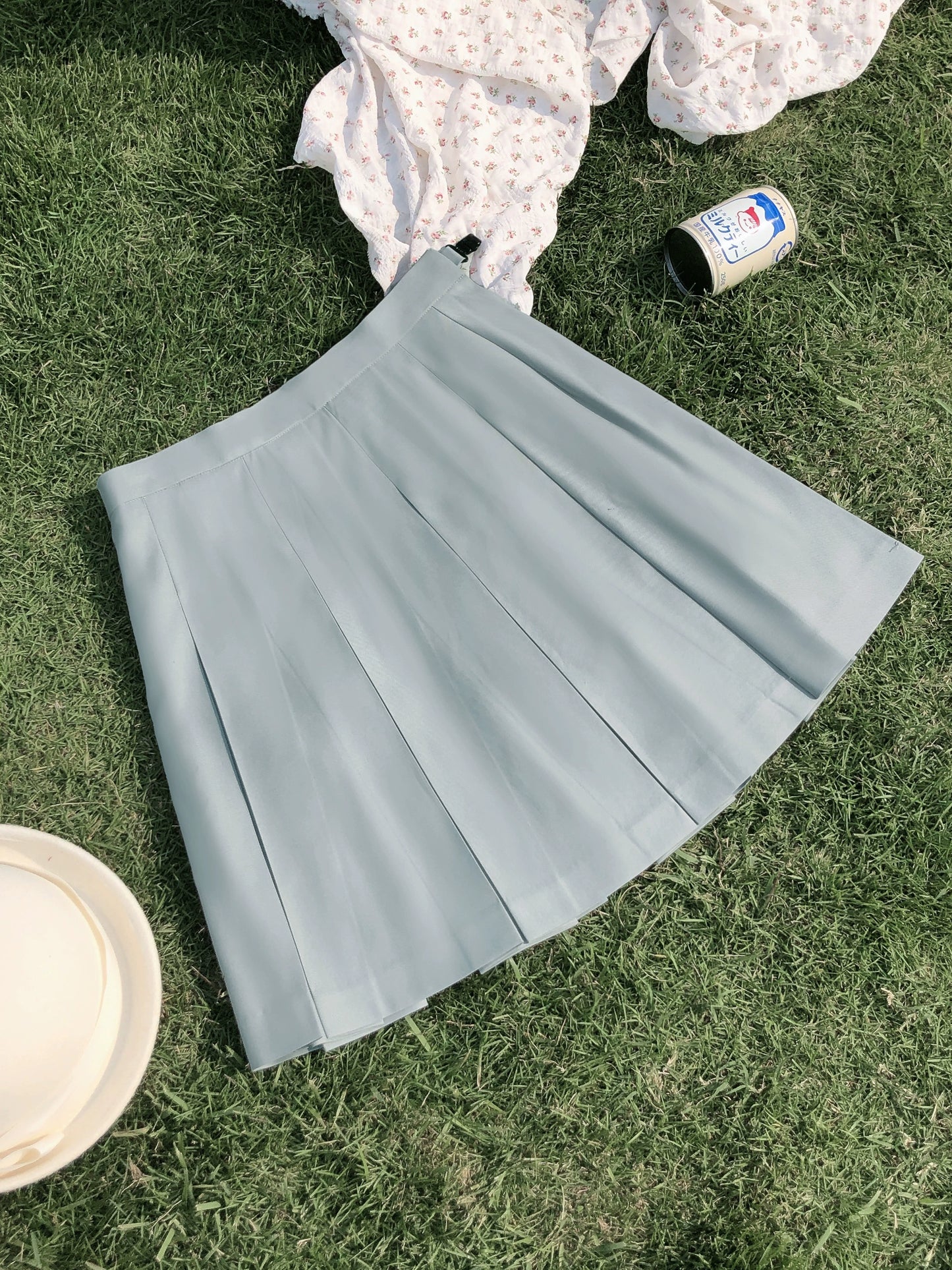 White Sailor Tops & Pleated Skirt HUT0086