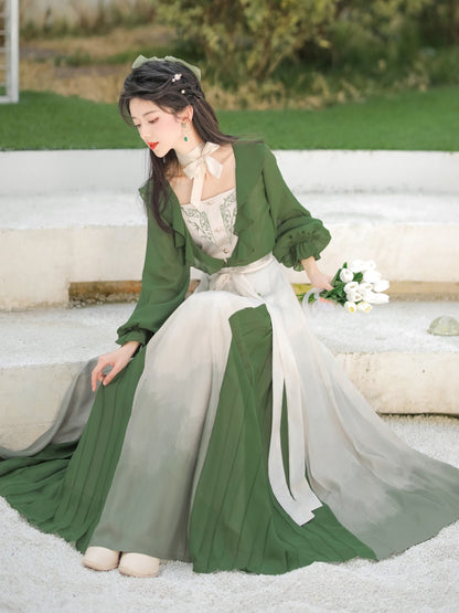 China Style Elegant Green Dress YOU0083