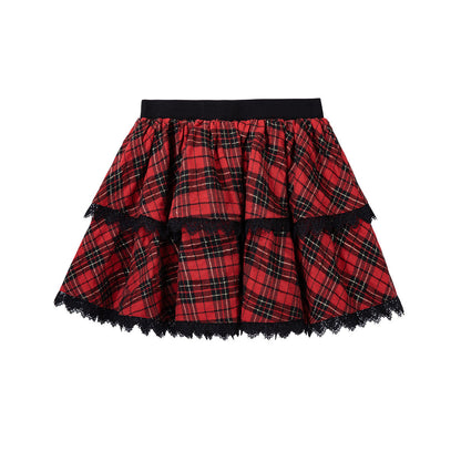 Rock Punk Plaid Skirt Jacket Set YOU0303