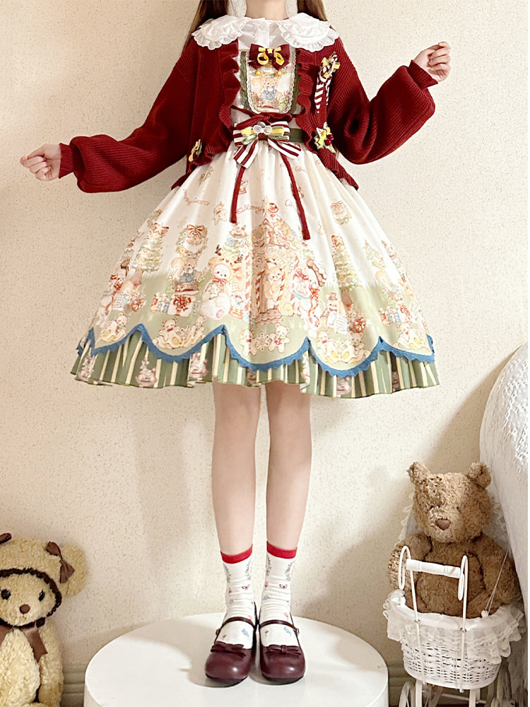 Cute Pastoral Lolita Skirt & Jacket CHE0023