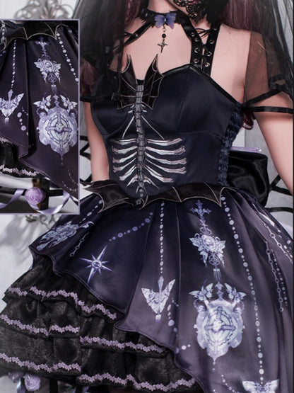 Witch Style Dark Gothic Dress CHE0034