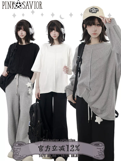 Crew Neck Oversized Basic T-Shirt PIN0045