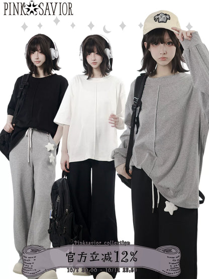 Crew Neck Oversized Basic T-Shirt PIN0045