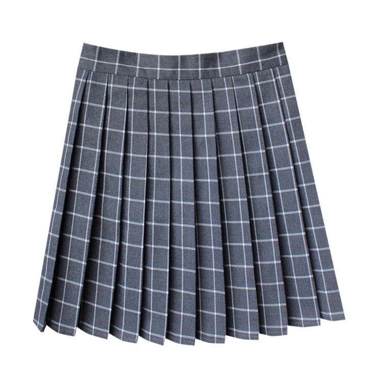 JKの制服チェックスカート、日本風の大学プリーツスカート、ミディスカート、ハイウエストのショートスカート、柔らかい女子学生制服、パフォーマンス衣装