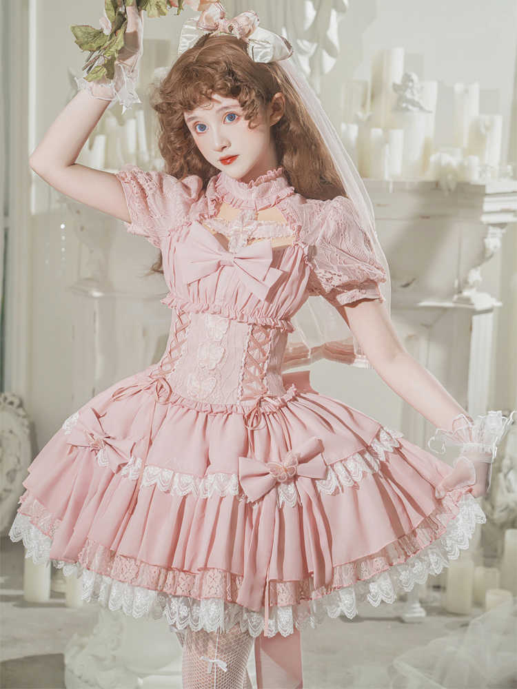 Butterfly Ribbon Frill Sweet Lolita Dress YOU0111