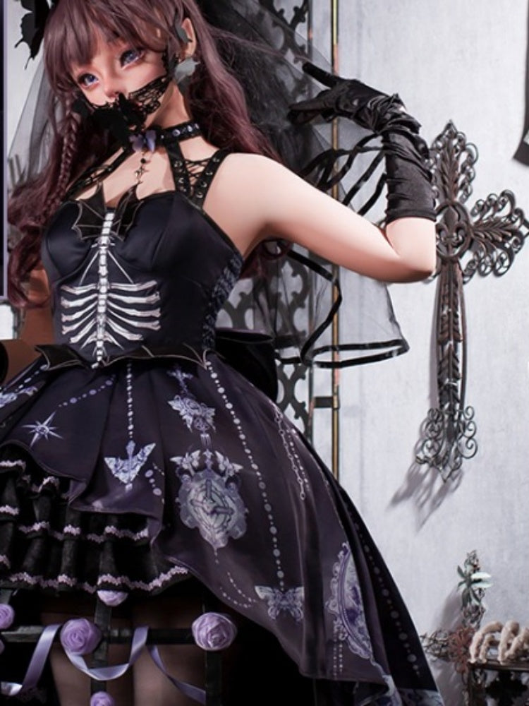 Witch Style Dark Gothic Dress CHE0034