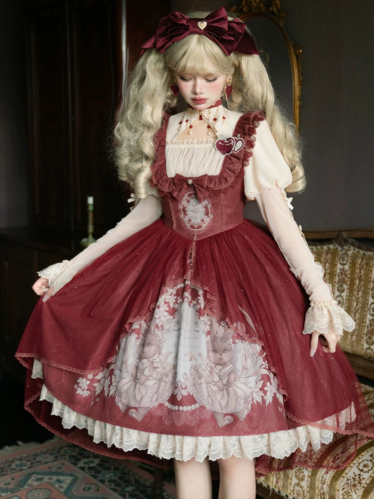 Cute Bunny Tea Party Princess Dress YOU0166