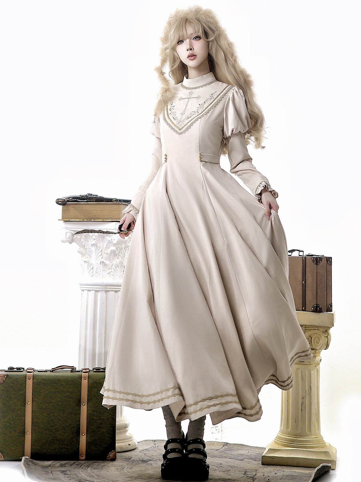 Royal Lolita Velvet Cape And Dress Set YOU0257