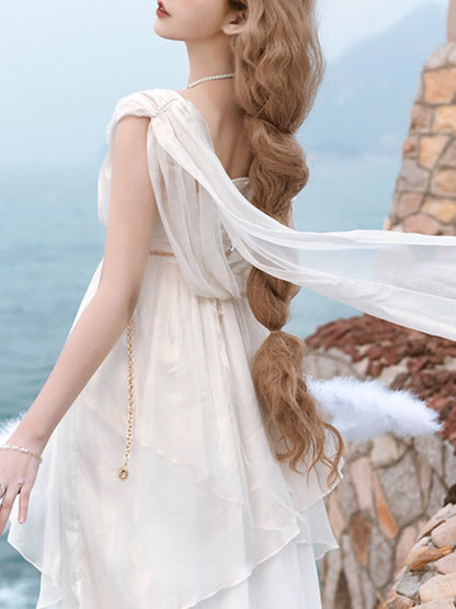 Greek Style Lace Long Dress URT0007