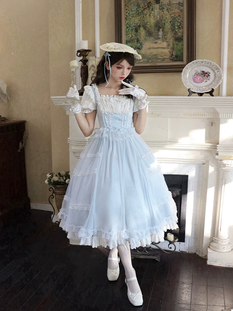 Elegant Light Blue Lolita Dress WIT0233