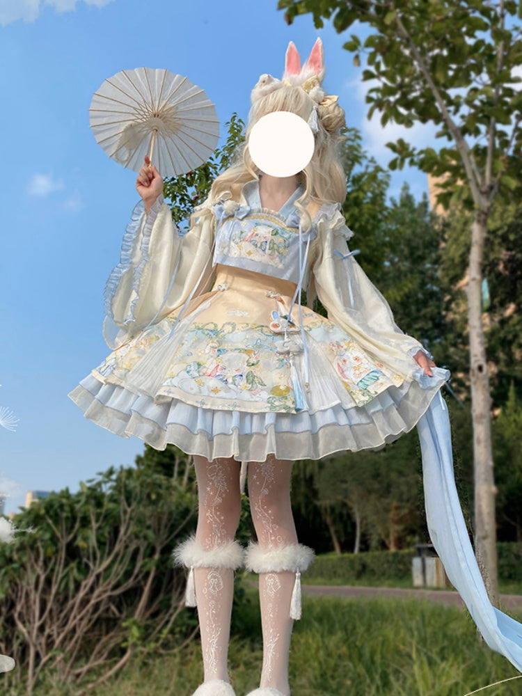 Rabbit Style Light Blue Lolita Dress CHE0002