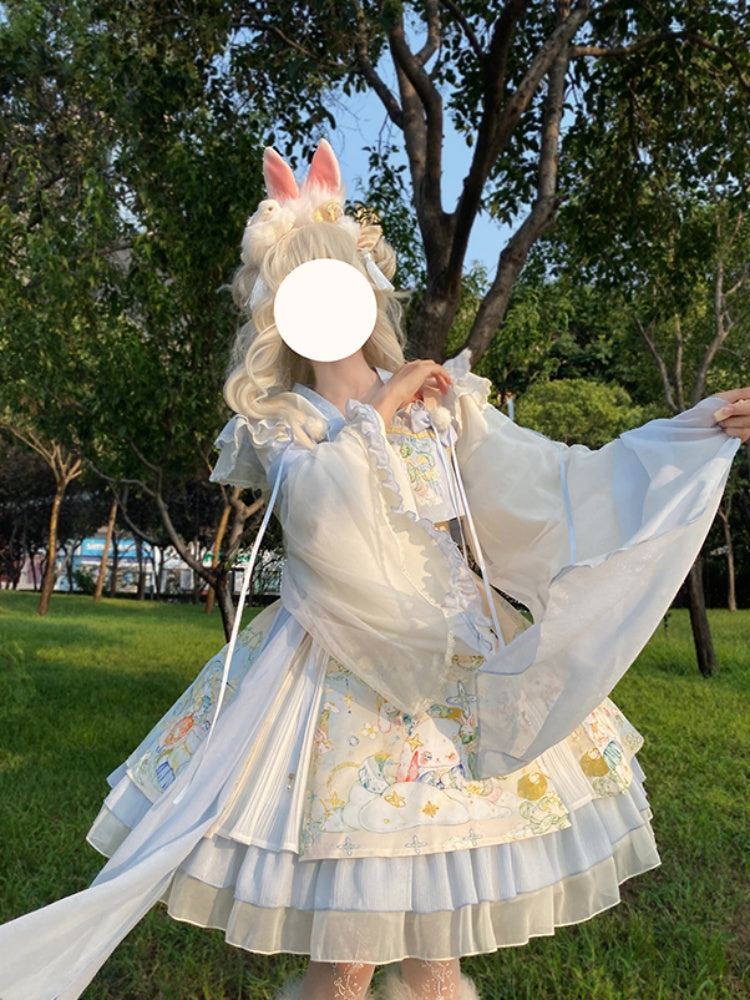 Rabbit Style Light Blue Lolita Dress CHE0002