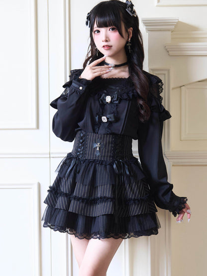 Ruffled Sailor Collar Lolita Blouse NOG0035