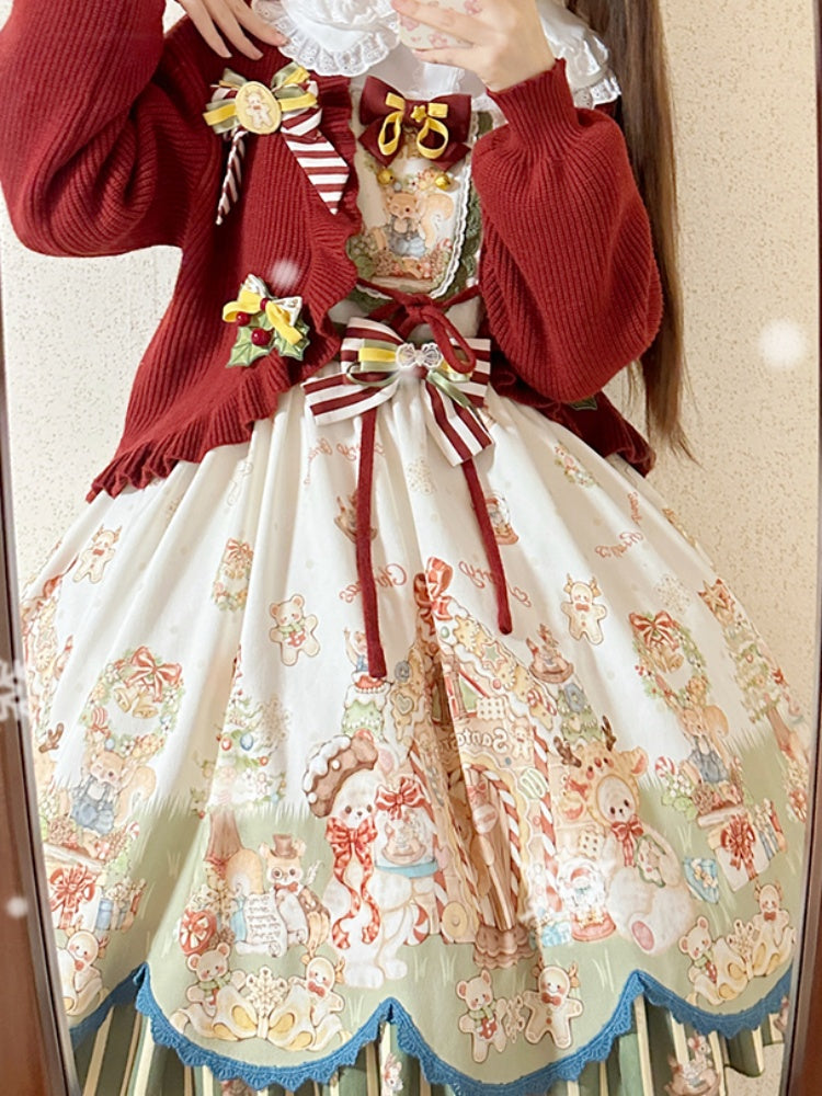 Cute Pastoral Lolita Skirt & Jacket CHE0023