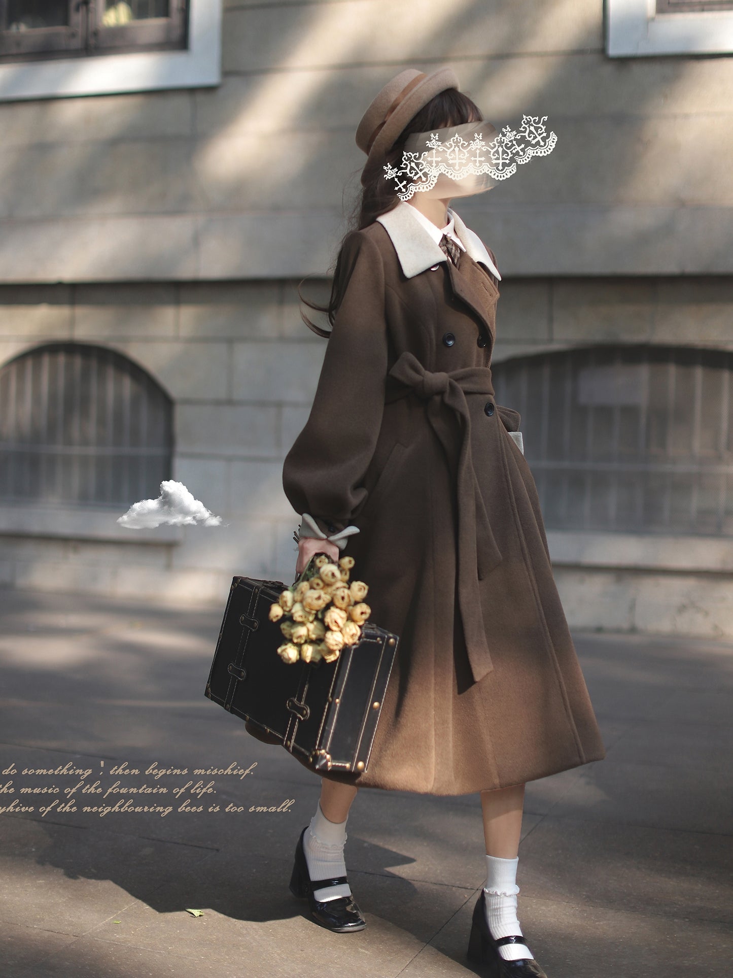 Classical Hepburn Coat and Dress HUT0017