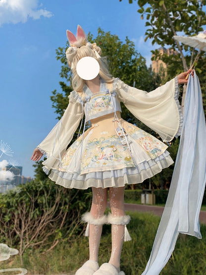 Rabbit Style Light Blue Lolita Dress CHE0002