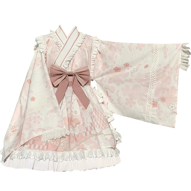 Cherry blossom kimono style Lolita dress WIT0013