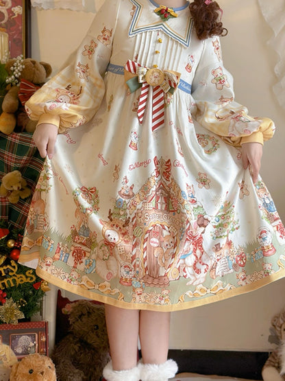 Christmas style Star Collar Lolita Dress CHE0031