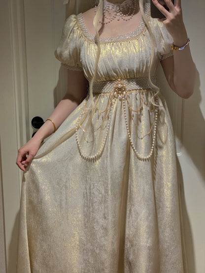 Vintage Beaded French Court Lolita Gown ONE0021