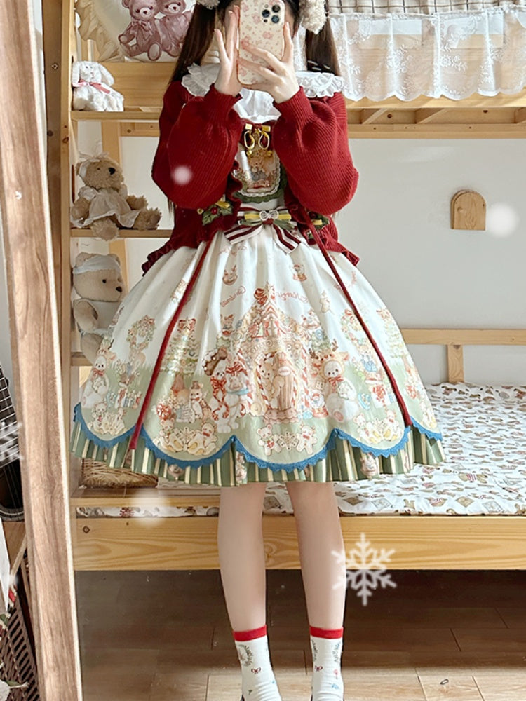 Cute Pastoral Lolita Skirt & Jacket CHE0023