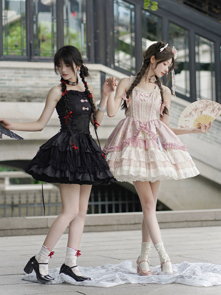 Black & White China Style Lolita Dress WIT0234