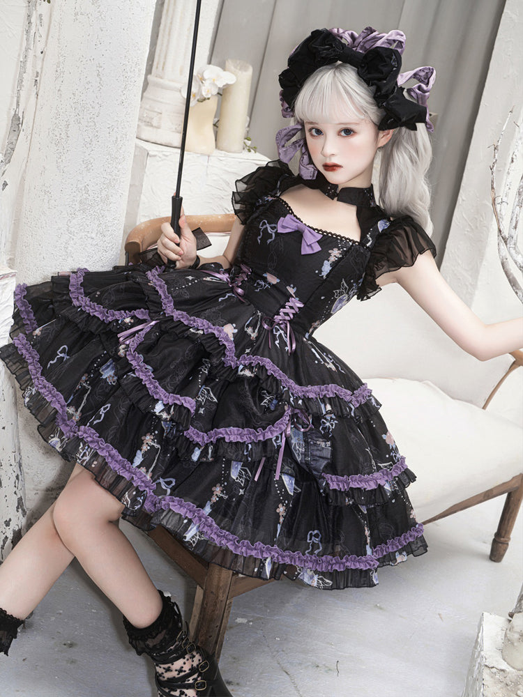 Sweet Big Ribbon Tierd Lolita Dress YOU0088