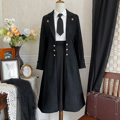 School Uniform Style Long Three-piece Set YOU0042