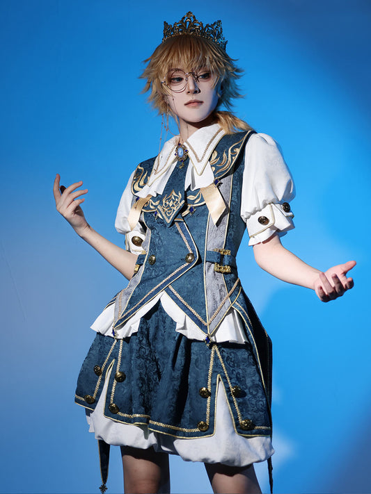 Medieval Prince Style Vest Shirt And Shorts Set YOU0311