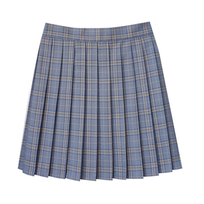 JKの制服チェックスカート、日本風の大学プリーツスカート、ミディスカート、ハイウエストのショートスカート、柔らかい女子学生制服、パフォーマンス衣装