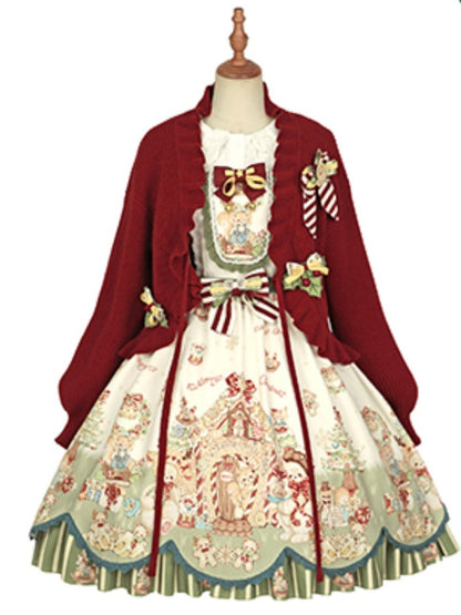 Cute Pastoral Lolita Skirt & Jacket CHE0023