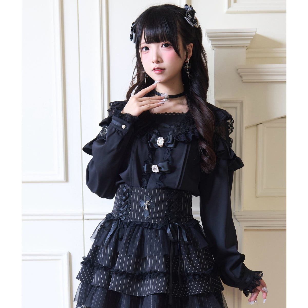 Ruffled Sailor Collar Lolita Blouse NOG0035