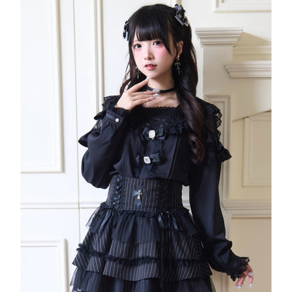 Ruffled Sailor Collar Lolita Blouse NOG0035