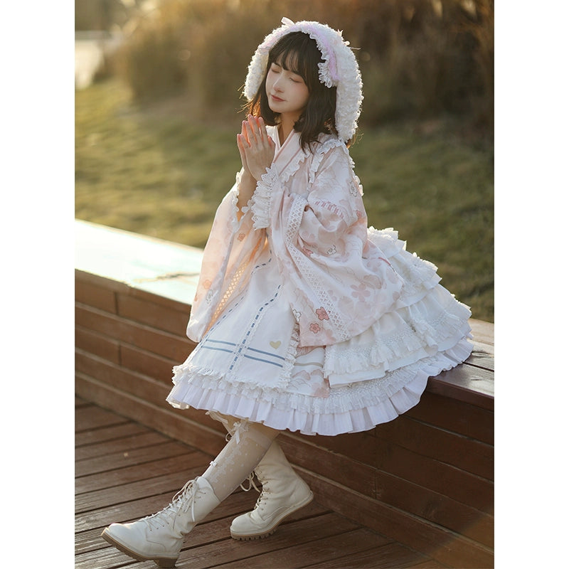 Cherry blossom kimono style Lolita dress WIT0013