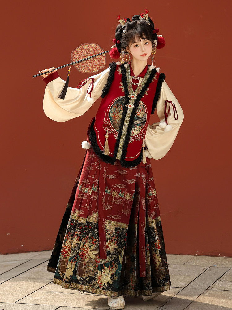 Chinese New Year Brocade Three-Piece Set YOU0284