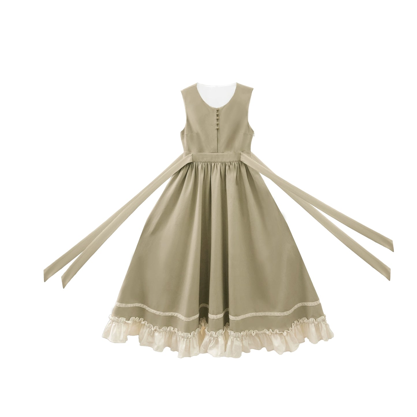 Light Green French Dress HUT0012